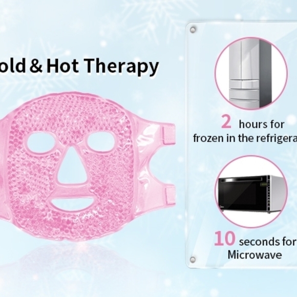 Ice Pack Cold Face, Eye Masks Reduce Face Puff, Dark Circles, Reusable Cold Hot - Picture 2 of 3